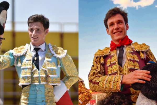 Sergio Rodríguez y Fabio Jiménez, en la final de la Feria Moncalvillo
