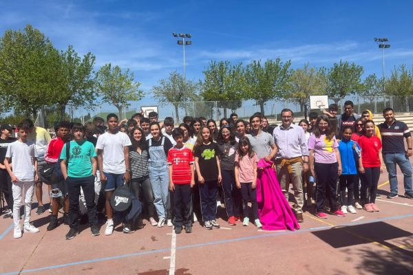 Ismael Martín visita el colegio de San Agustín