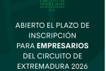 Abierto el plazo de inscripción para empresarios del Circuito de Extremadura 2026