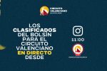 El Circuito Valenciano anunciará este viernes los tres clasificados del bolsín
