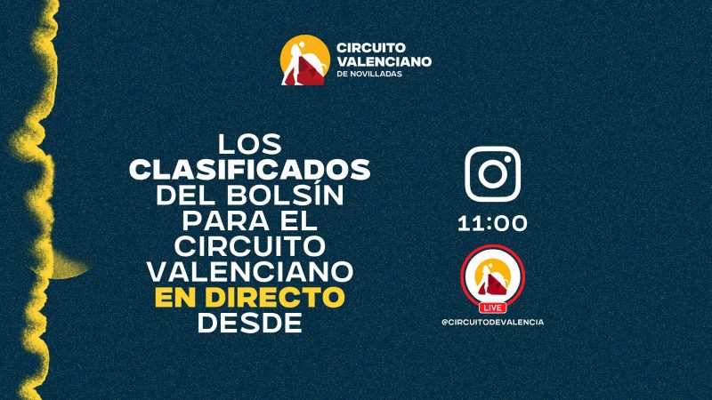 El Circuito Valenciano anunciará este viernes los tres clasificados del bolsín